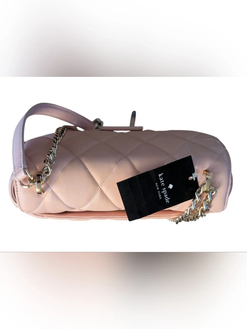 Kate Spade ♠️ New York Carey Quilted Medium Flap Shoulder Bag Light Pink